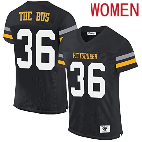 Women Pittsburgh Steelers 36 The Bus black2024 Nike Limited NFL throwback Jersey